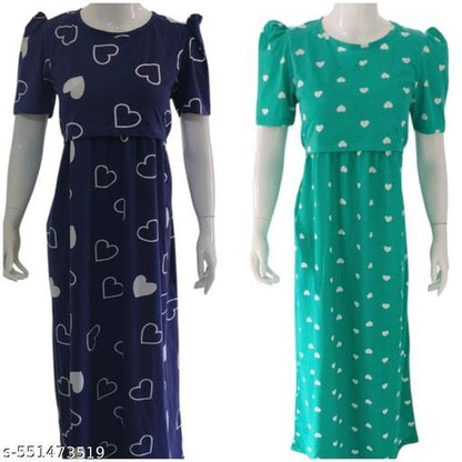 Nursing Nighties for Mothers | Stylish & Easy Feeding Wear