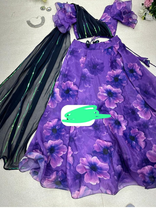 Product Image - Elegant Floral Lehenga for Special Occasions - 1