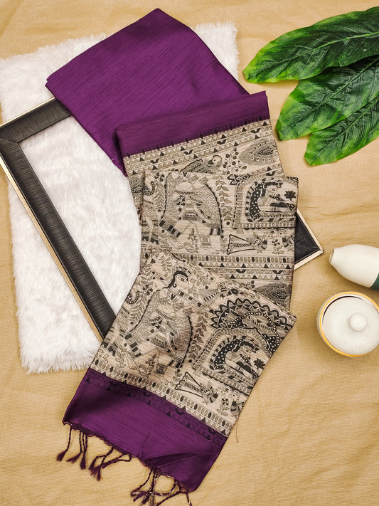 Product Image - Designer Saree in Soft Khadi Raw Silk
