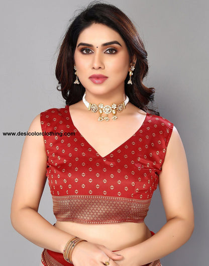 White Silk Printed Saree