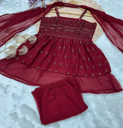 Product Image - Elegant Wedding Saree - Designer Fox Georgette