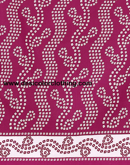 Pink Printed Cotton Unstitched Salwar Suit Material