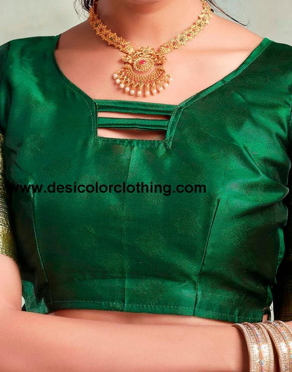 Dark Blue Silk Woven Saree