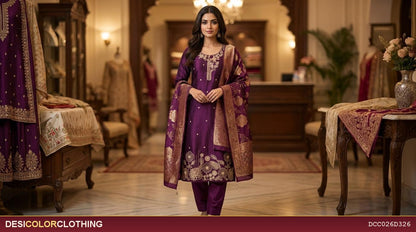 Product Image - Elegant Heavy Stone Work Party Wear Suit - 1