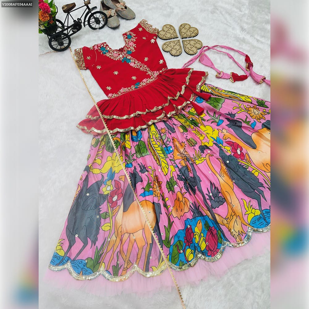 Product Image - Designer Kediya Style Lahenga Set - Ethnic Festive Wedding Wear