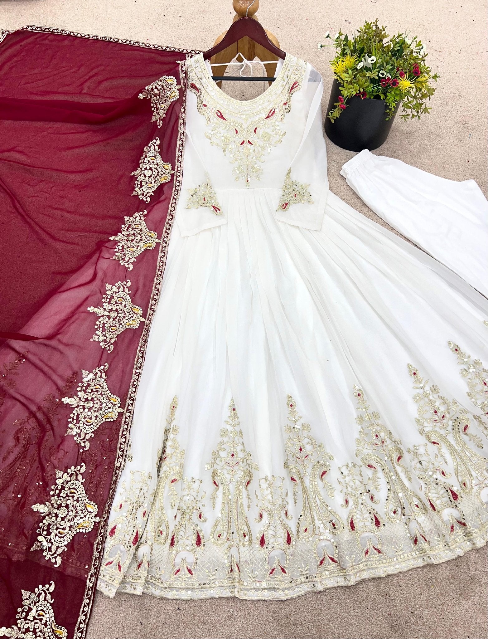 Product Image - Elegant Designer Sharara Suits for Wedding - 1