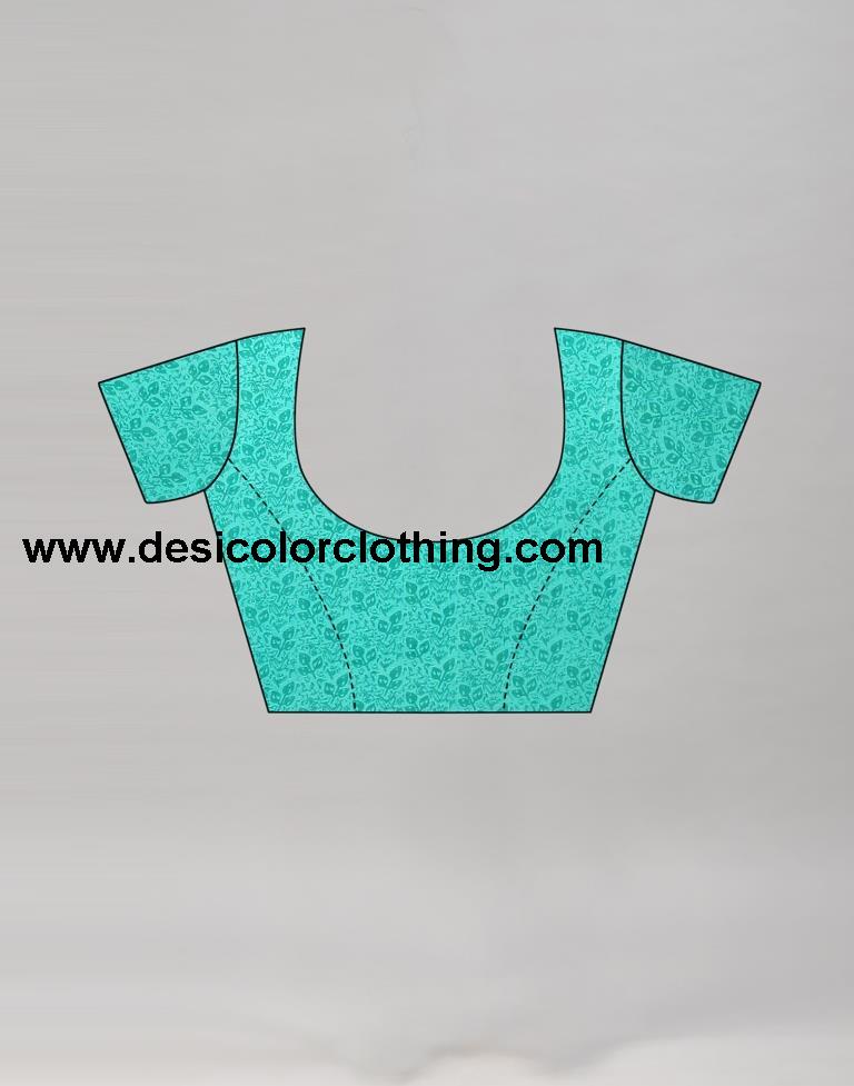 Elegant Turquoise Green Printed Saree | 1955S343