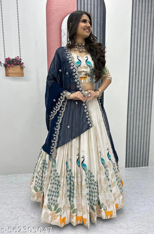 Product Image - Designer fully Striched party wear lehengas for wedding - 1