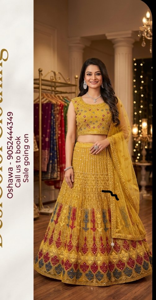 Product Image - Elegant Black Net Saree with Intricate Stone Work - 2