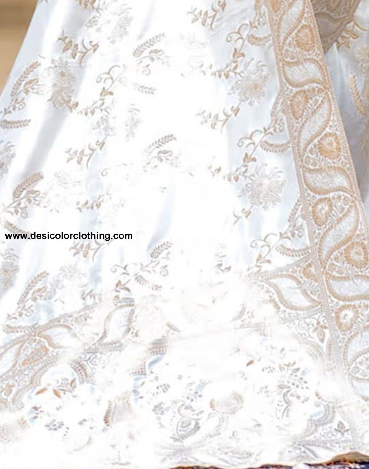 White Silk Plain Saree