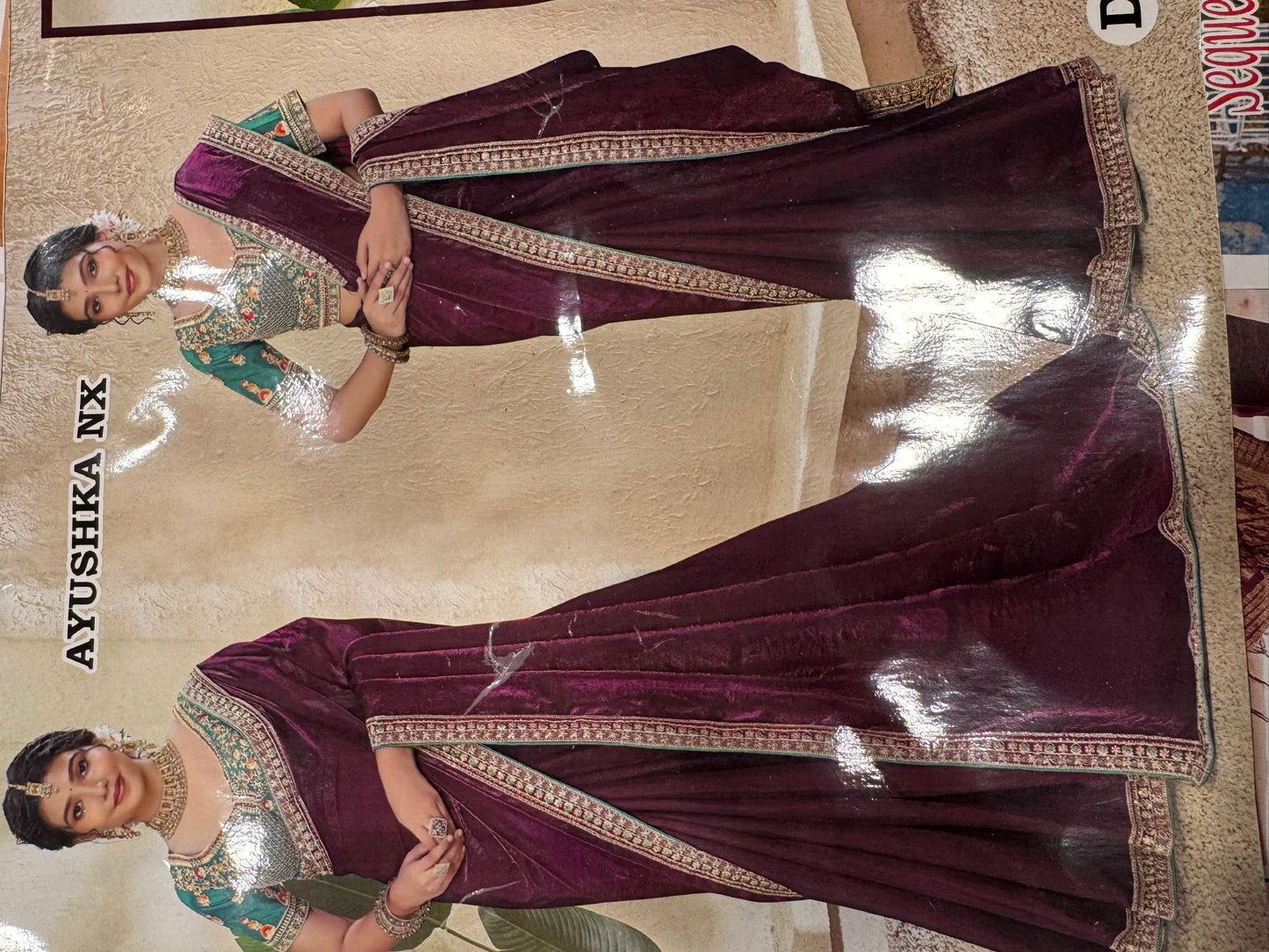 Product Image - Shop designer sarees with ready-made blouses for weddings, partie - 3