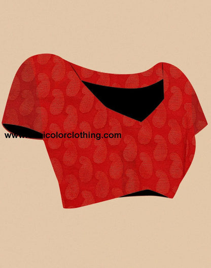 Red Brasso Saree