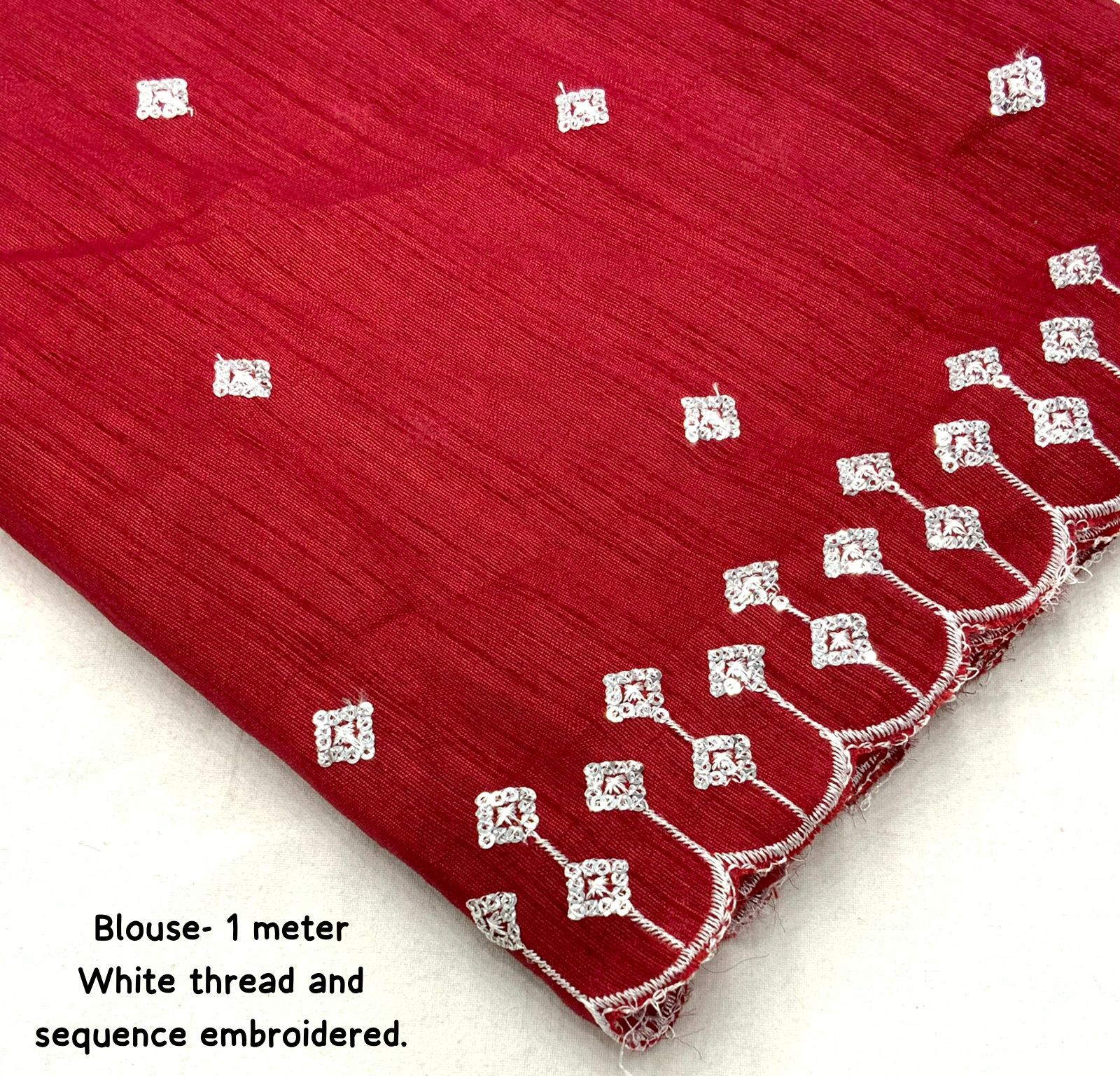 Product Image - Elegant Worli Georgette Saree with Aari Mirror Work