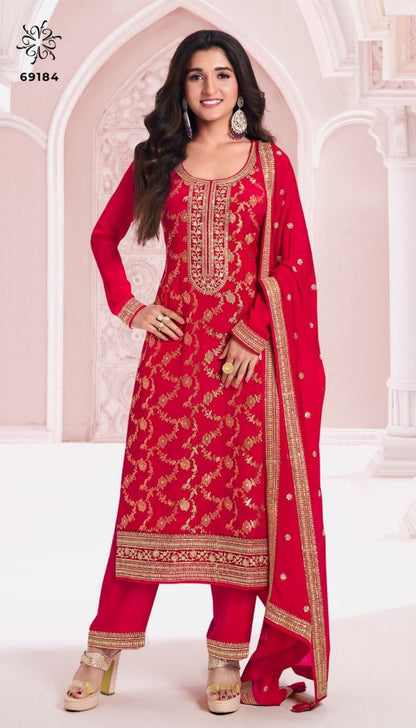 Product Image - Elegant Designer Saree - Georgette Fabric | NIDHI BY VINAY FASHION