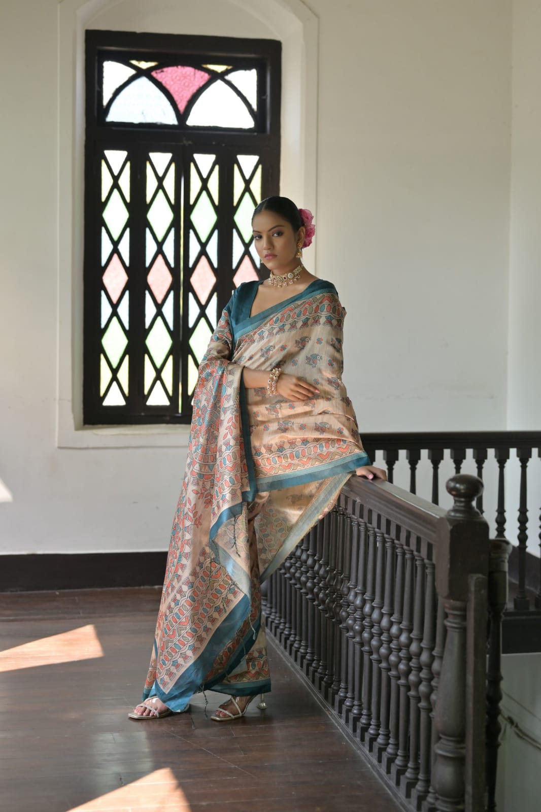 Product Image - Elegant Designer Georgette Saree for Festive Occasions