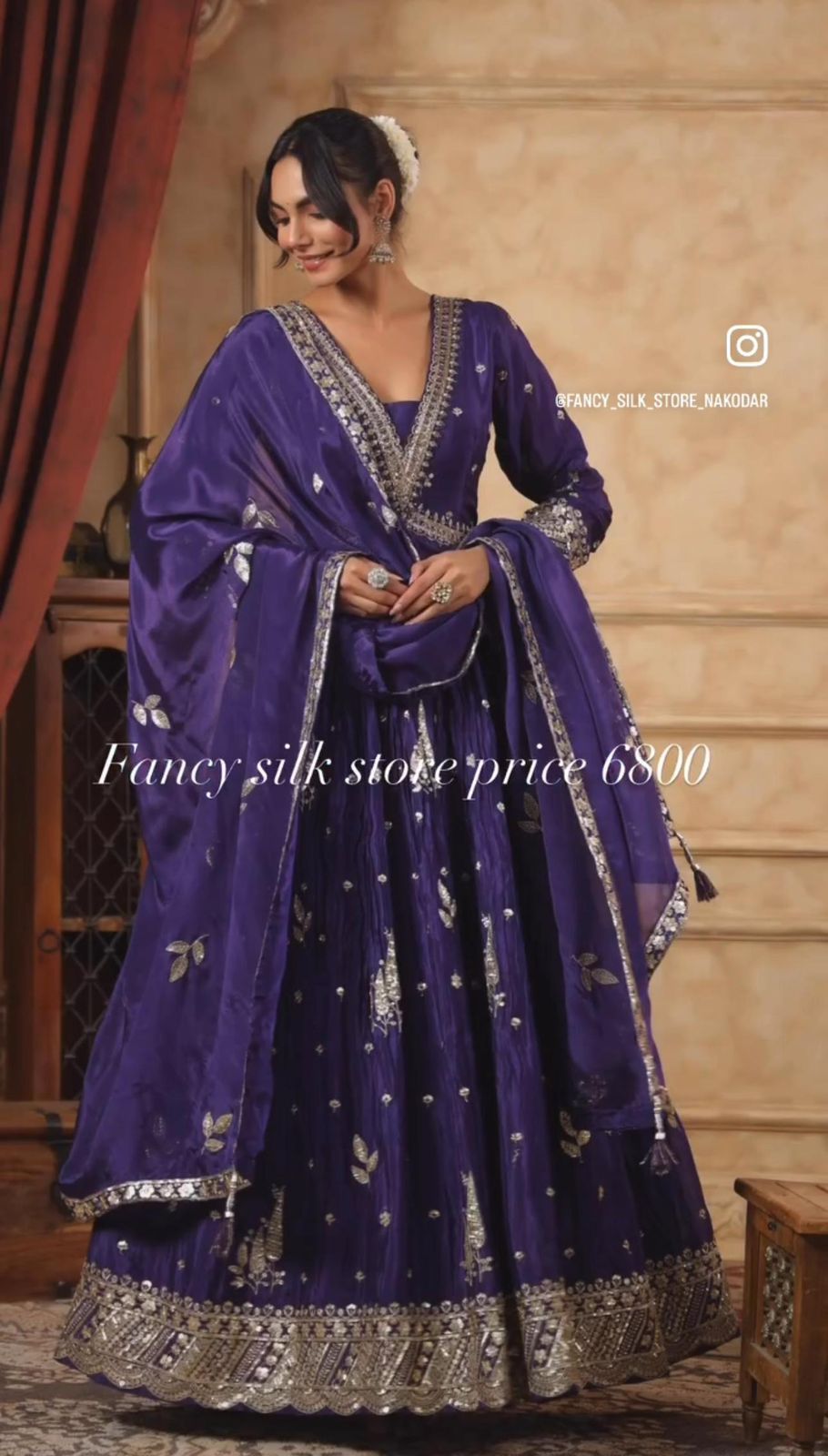 Product Image - New Aliya-Cut Gown-Pent Dupatta Set - Ready to Wear