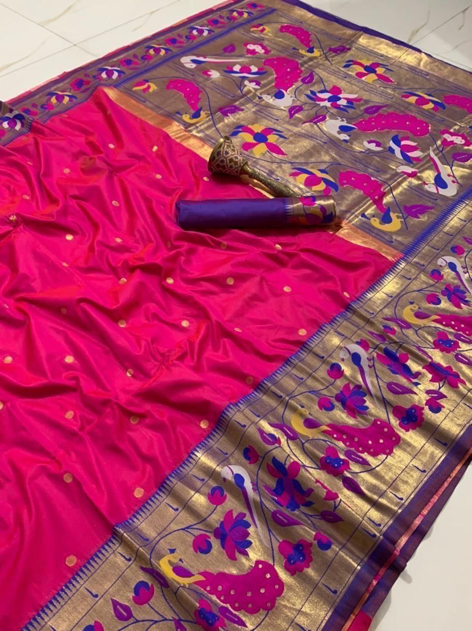 Product Image - Exquisite Pure Silk Kanchivram Saree