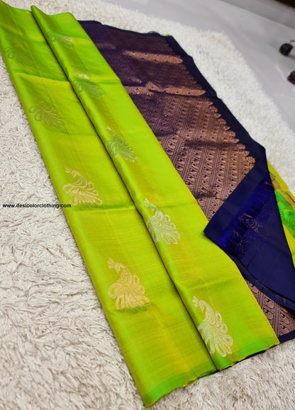 Kanchipuram Handwoven High Quality Lite Weight Soft Silk Sarees