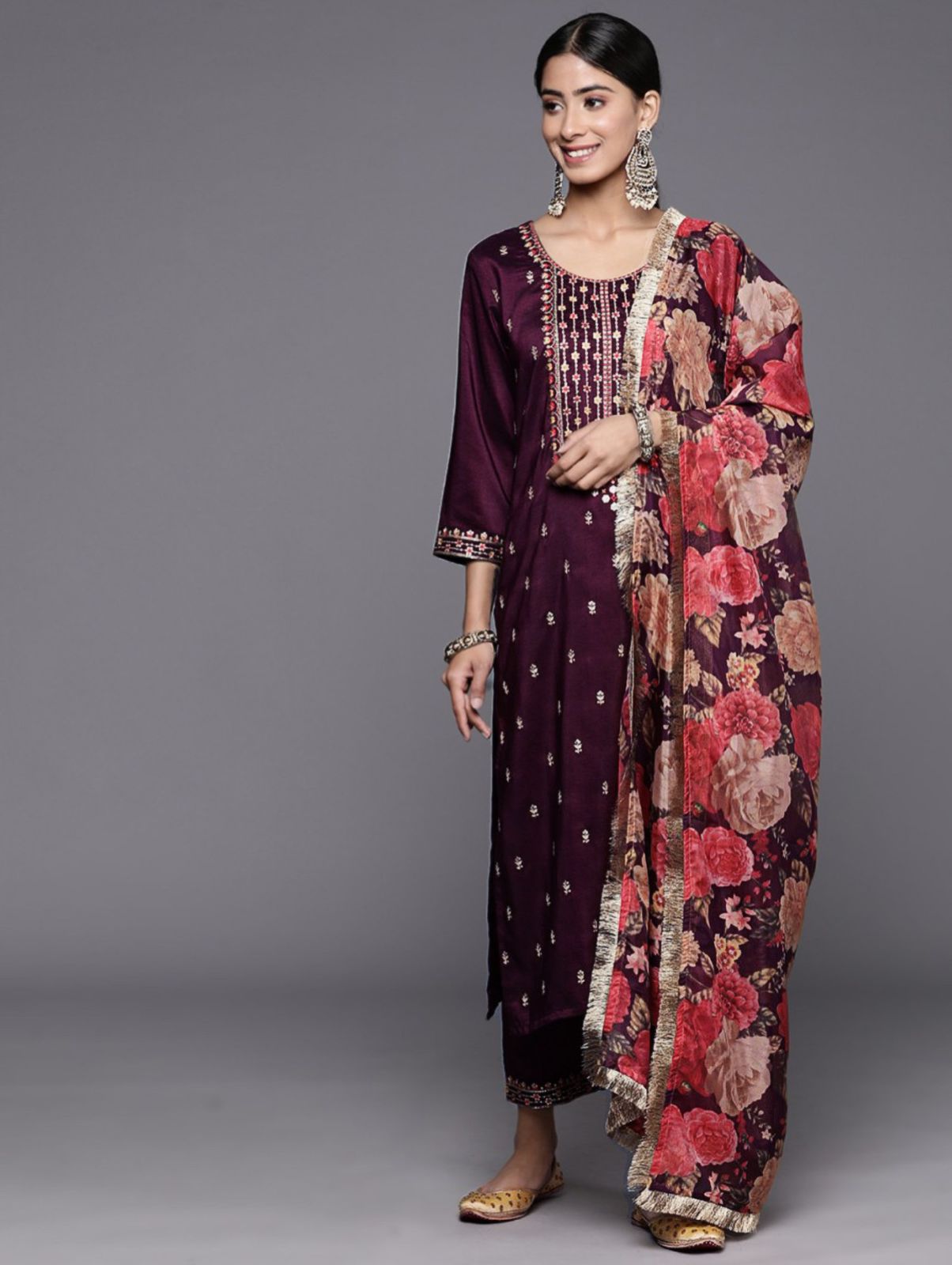 Product Image - Designer Georgette Saree for Festive Occasions - Morni Creation