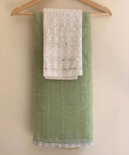 Kandi linen saree