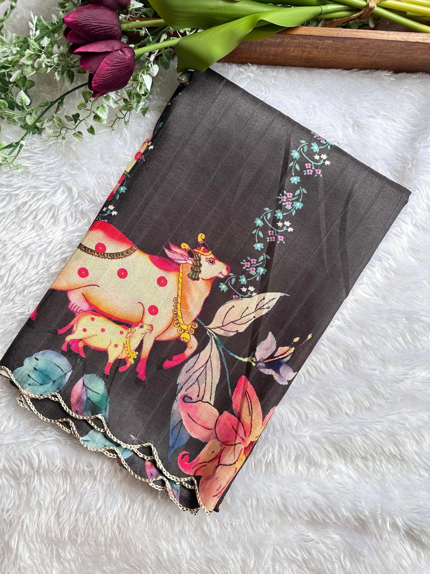 Beautiful digital print saree