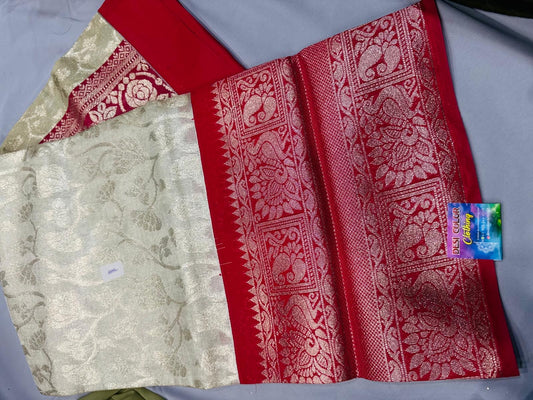 Exquisite Kachipuram Bridal Tissue Saree DesiColorClothing