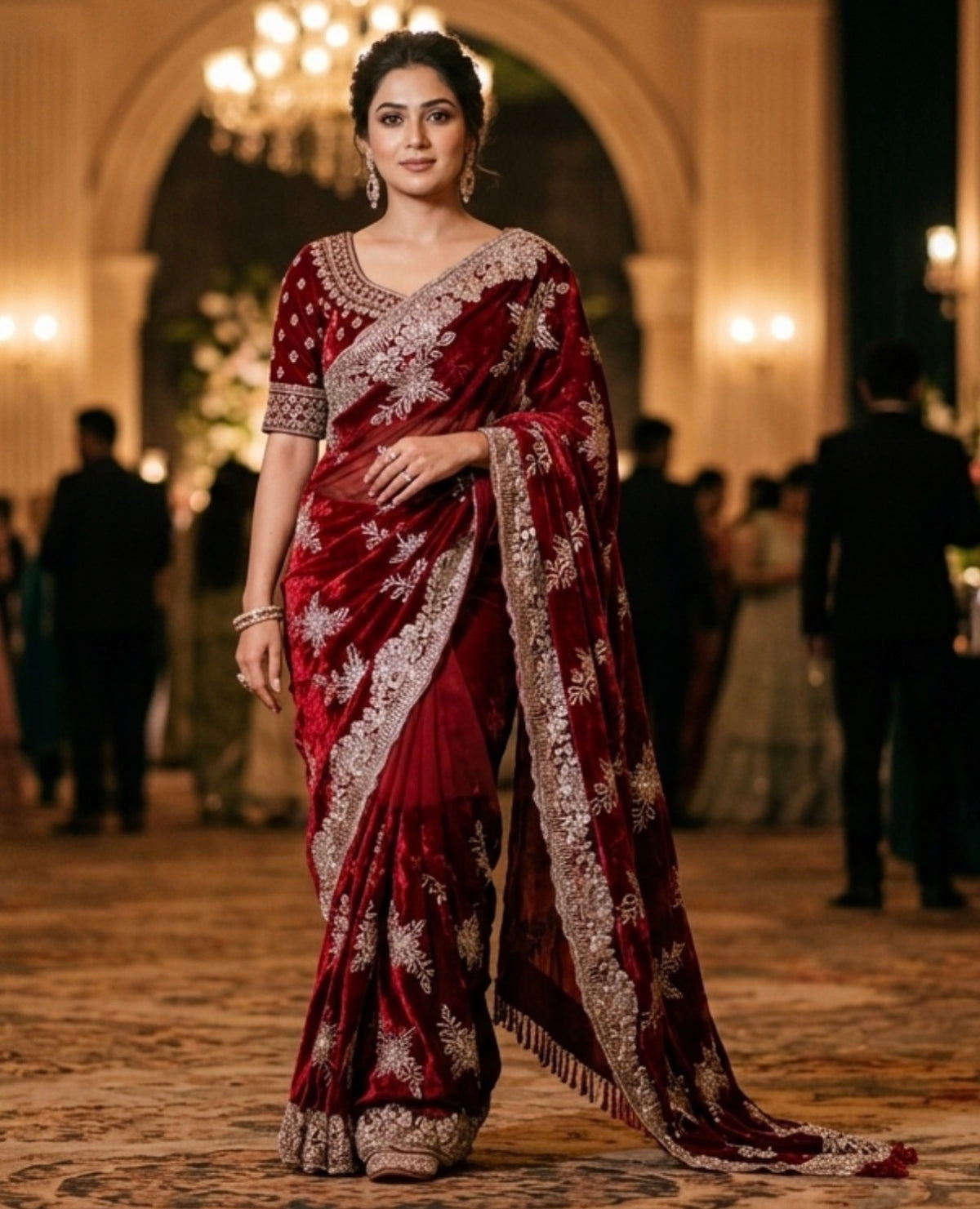 Exquisite Designer Heavy Embroidery Sarees for Unforgettable Weddings DesiColorClothing