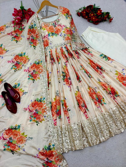 Latest Floral Anarkali Dresses | Wedding & Festive Collection DesiColorClothing