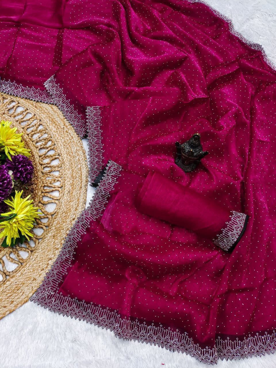 Party Wear & Wedding Ready made Sarees DesiColorClothing