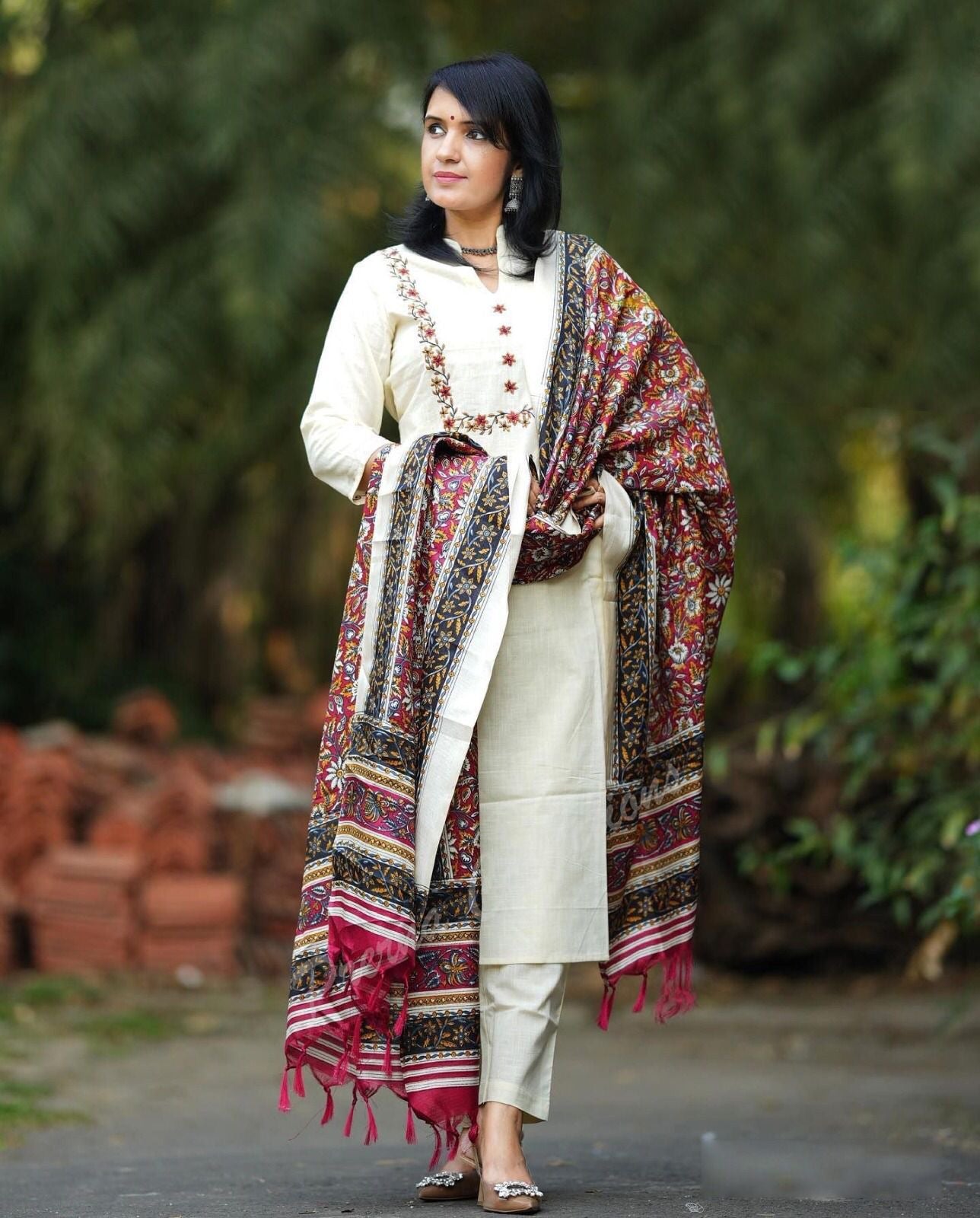 South Silk with Embroidery Work suits