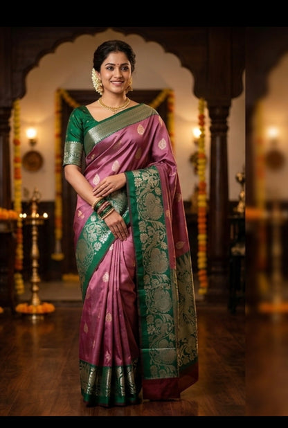 Elegant Semi Kachipuram Patty Sarees for Timeless Style DesiColorClothing
