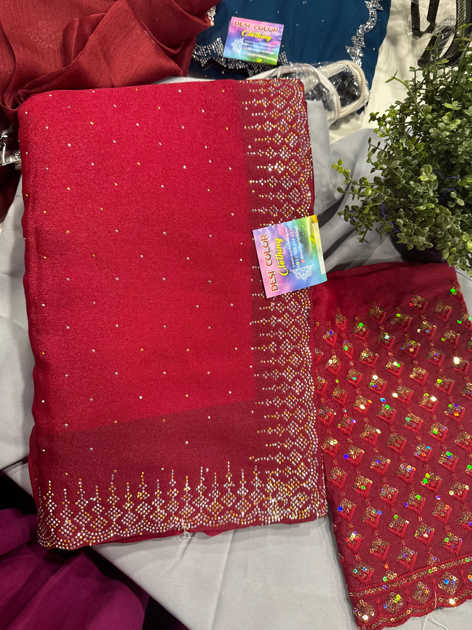 Soft Designer Georgette Sarees Online Canada | Elegant Party & Wedding Wear DesiColorClothing