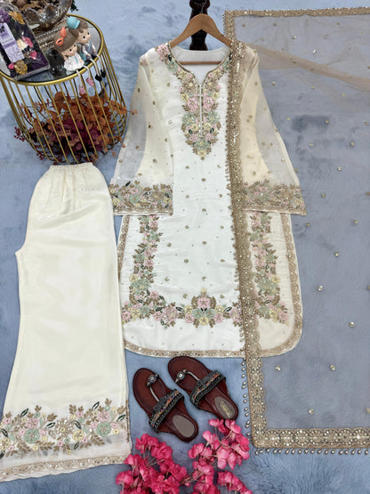 Heavy Palazzo Suits for Women | Designer Wedding & Party Wear Canada DesiColorClothing