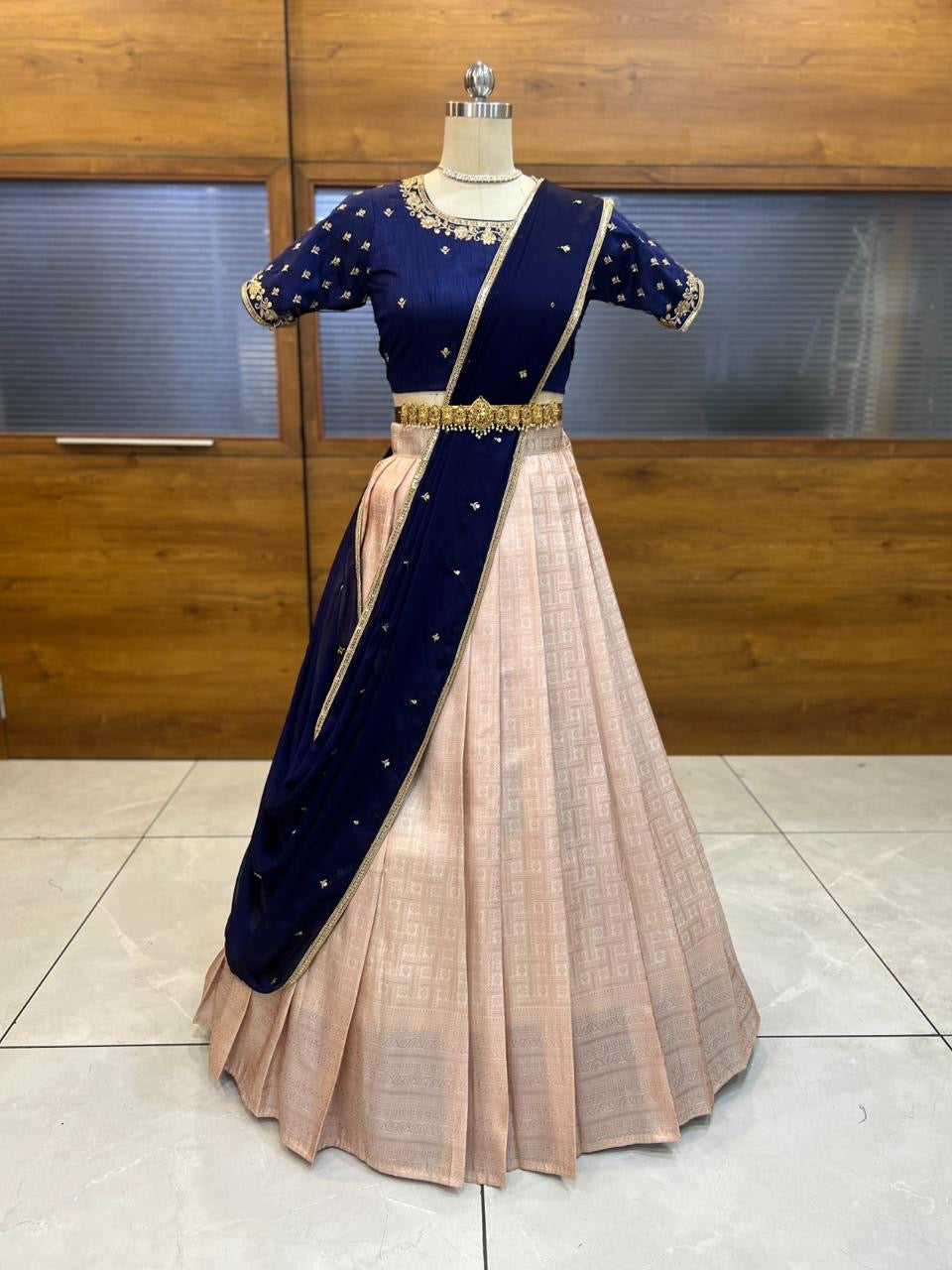 Traditional Semi-Stitched Lehengas | Elegant Wedding & Party Wear