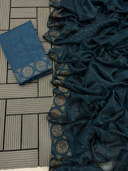 CHIFFON CHEX DESGINER SAREES