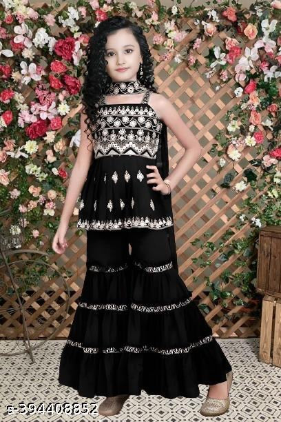 Trendy Indian Sharara Suits for Kids | Comfortable & Beautiful Girls Ethnic Sets