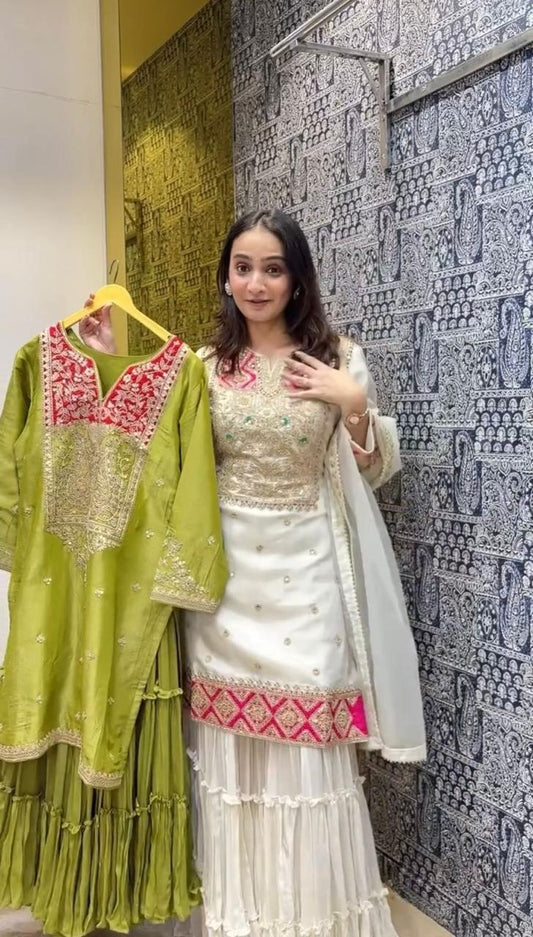 Designer Sharara Suits | Elegant Party & Wedding Wear for Women