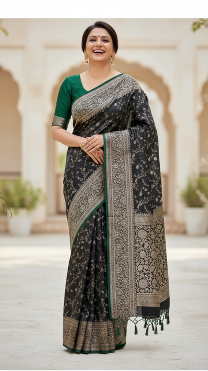Banarasi Pattu Sarees | Authentic Banarasi Silk Sarees Online DesiColorClothing