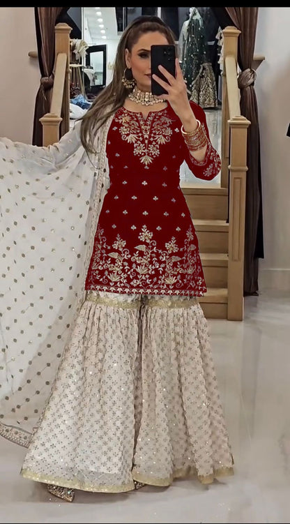 Designer Sharara Suits | Elegant Party & Wedding Wear for Women