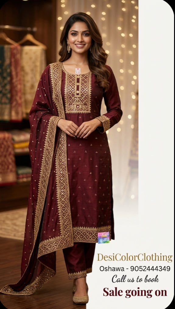 Designer Shalwar Kameez Online | Party & Casual Wear DesiColorClothing