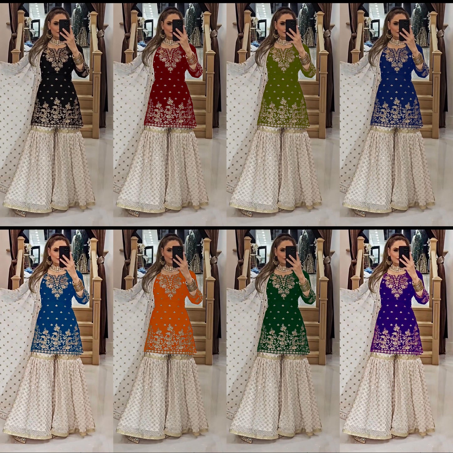 Designer Sharara Suits | Elegant Party & Wedding Wear for Women