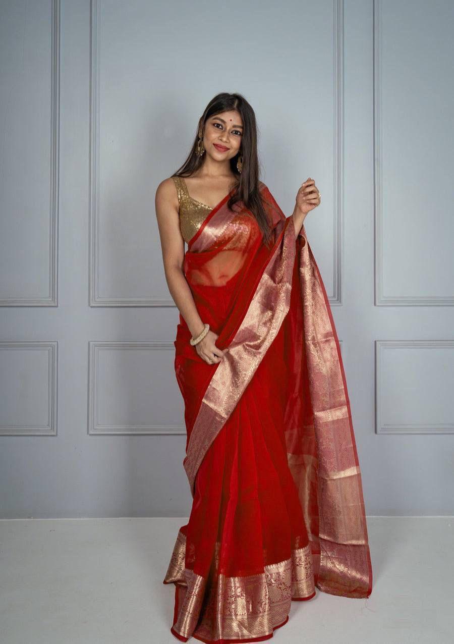 Organza Sarees in Stunning Colors – Elegance for Every Occasion