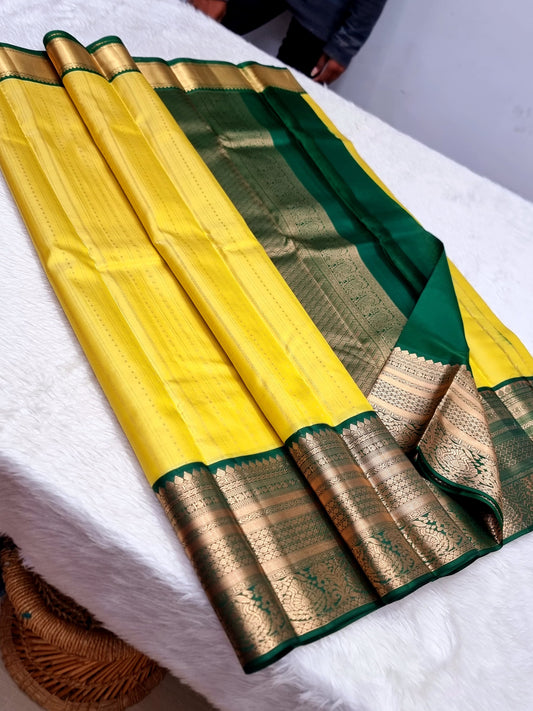 Product Image - Exquisite 1 Gram Gold Pure Zari Handwoven Kanchipuram Silk Sarees