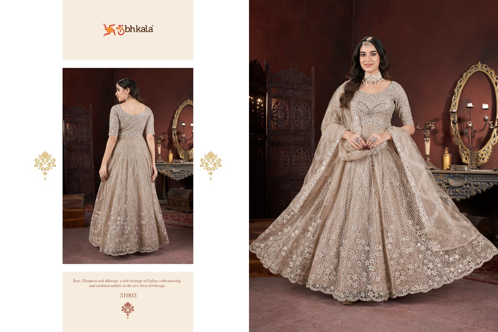 Product Image - Exclusive Long Floor Length Embroidered Gown Collection by SHUBHKALA