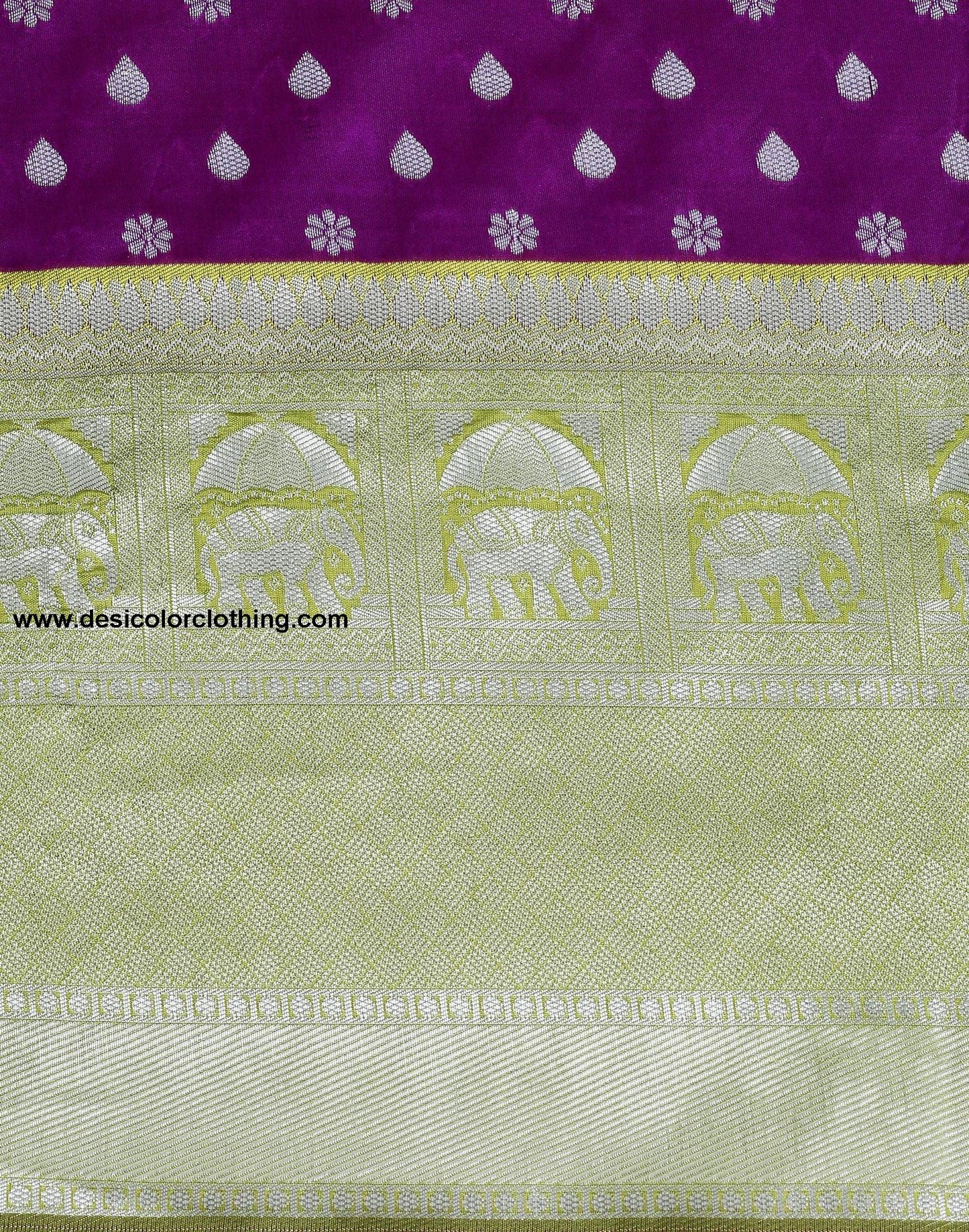 Purple Silk Saree