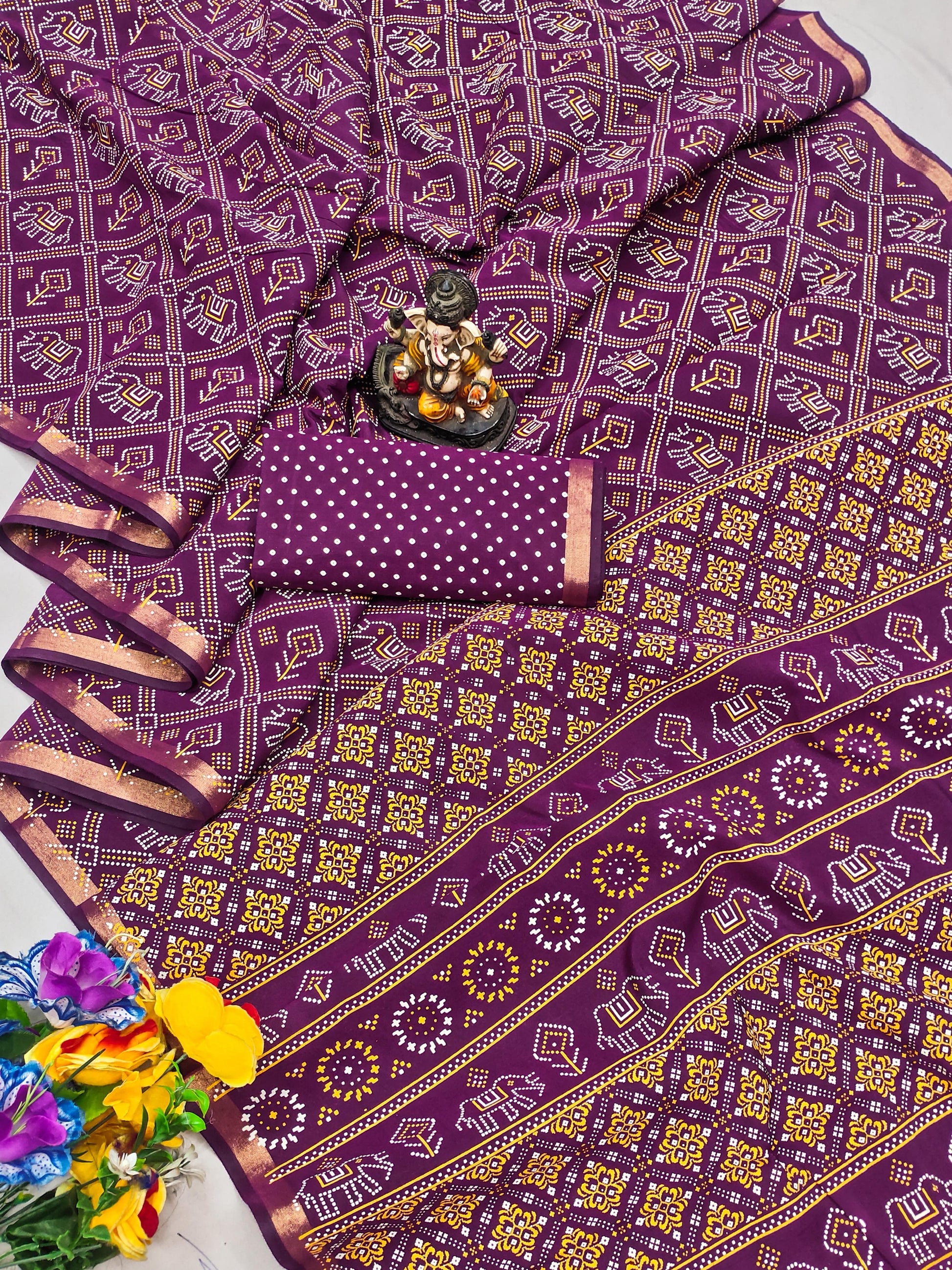 Product Image - Designer Georgette Saree - Premium Boutique Collection