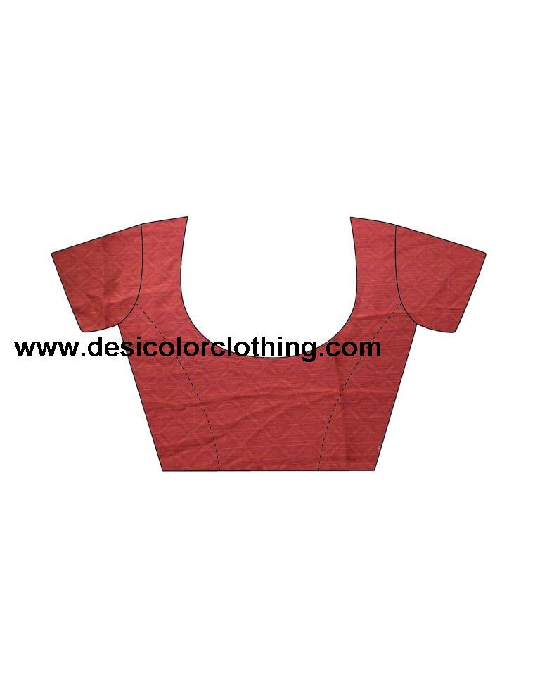 Red Coloured Chiffon Printed Satin Border Casual saree | SLV1652S352