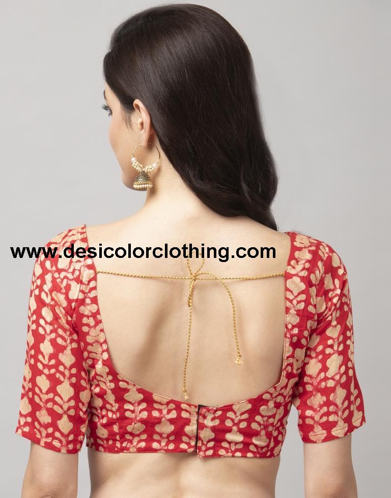 Pink Coloured Poly Cotton Printed Casual saree