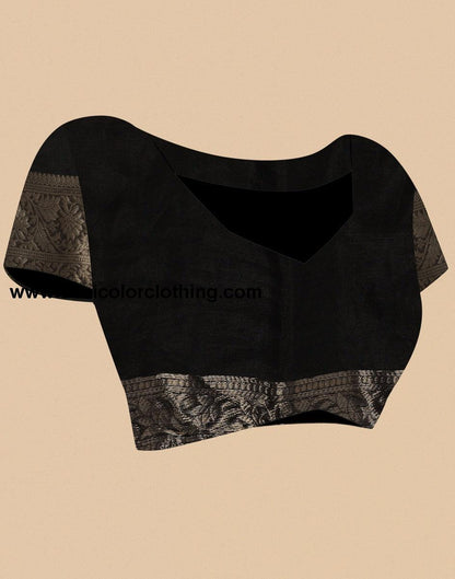 Black Organza Saree