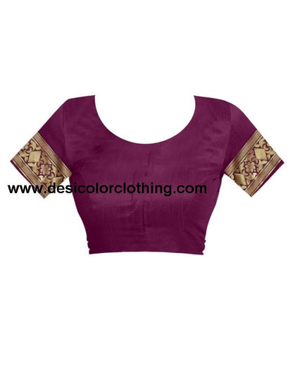 Purple Jacquard Banarasi Silk Saree